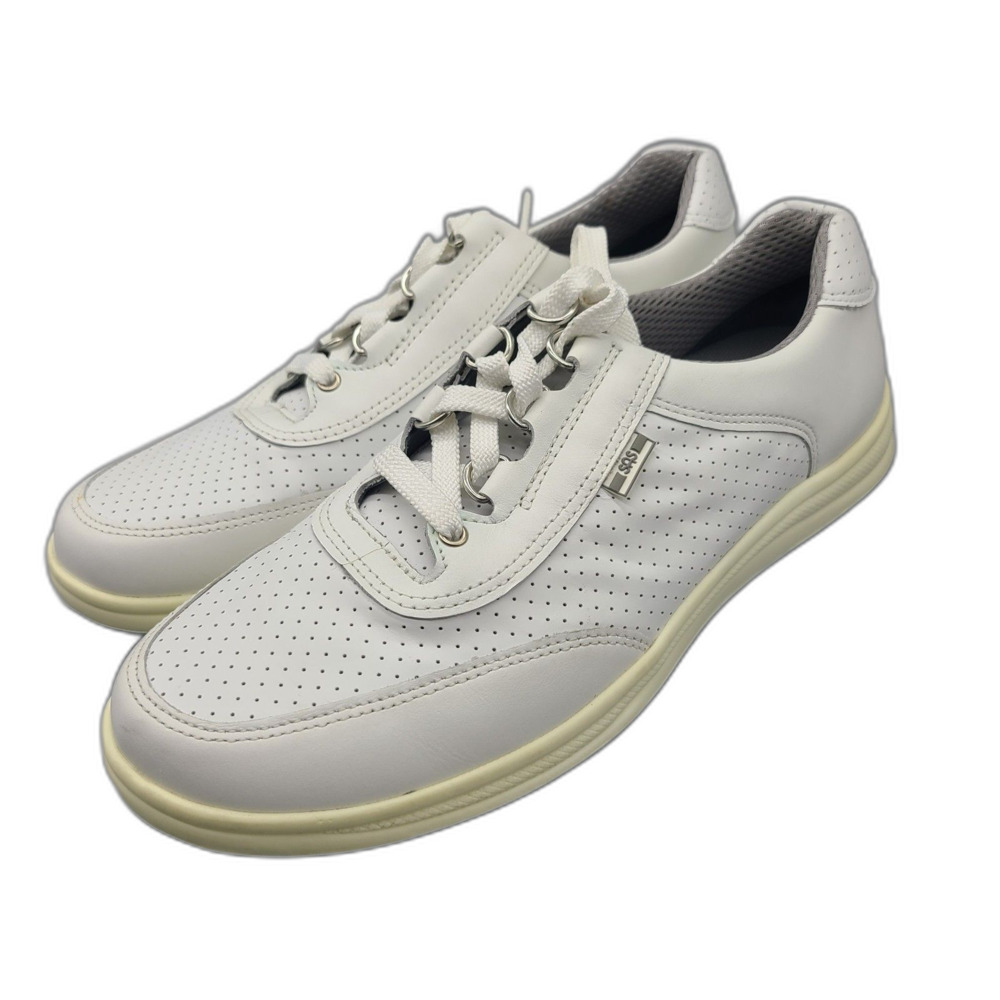 SAS Shoes Sporty Lux Perf Womens Sz 8.5 M Walking Comforr Shoes White New